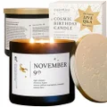 November 9th Birthdate Personalized Astrology Candle with Live Q&A | Reading for Your Birthday | Handmade Scorpio Candles | Unique Birthday Gifts for Women and Men