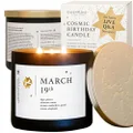 March 19th Birthdate Personalized Astrology Candle with Live Q&A | Reading for Your Birthday | Handmade Pisces Candles | Unique Birthday Gifts for Women and Men