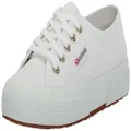 Superga Unisex 2750 Cotu Classic Sneaker, White Pale Gold, 9.5