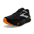 Brooks Men s Ghost Max Cushion Neutral Running & Walking Shoe - Black/Orange/Cloud Blue - 12.5 Medium
