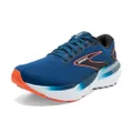 Brooks Men's Glycerin GTS 21 Supportive Running Shoe - Blue Opal/Black/Nasturtium - 15 Medium