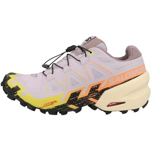 Salomon Speedcross 6 Women's Trail Running Shoes, Orchid Petal/Black/Sulphur Spring, 7