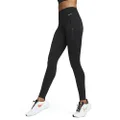 NIKE Go Women's Firm-Support High-Waisted Full-Length Leggings with Pockets, Size ST Black/Black