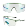 ROCKBROS Cycling Glasses, Photochromic Sports Sunglasses for Men Woman, UV Protection Biking Sunglasses for Running Fishing Driving