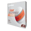 TaylorMade TMJ24 TourResp Stripe ORG 12 Pack Tour Response Stripe Orange Golf Balls 2024 Orange