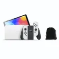 Nintendo Switch - OLED Model: White, Switch Controller and Dock, Japanese Version, Compatible with US Region, Includes Storage Pouch