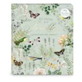 Punch Studio Nature's Grace Butterflies, Undated Monthly Guided Spiral Planner, Gold Foil, 96 Color Pages, 3 Sticker Sheets (59258)