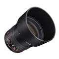 Samyang SY85M-P 85mm F1.4 Lens for Pentax, Black