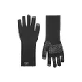 SEALSKINZ Unisex Waterproof All Weather Ultra Grip Knitted Gauntlet Glove, Black, Medium