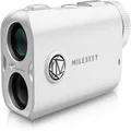 MiLESEEY PF1 1000 Yards Golf Rangefinder with Slope Switch, All Weather Golf Range Finder, 0.1s Flag Lock with Pulse Vibration, IP65 Waterproof, 7.5° Wide View, Continuous Scan Mode (PF1-White)