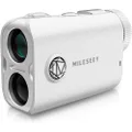 MiLESEEY PF1 1000 Yards Golf Rangefinder with Slope Switch, All Weather Golf Range Finder, 0.1s Flag Lock with Pulse Vibration, IP65 Waterproof, 7.5° Wide View, Continuous Scan Mode (PF1-White)