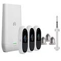 Arlo Pro - Wireless Home Security Camera Starter System | Rechargeable, Night vision, Indoor/Outdoor | 3 camera kit with wall and outdoor mount