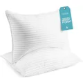 Beckham Hotel Collection Queen/Standard Size Memory Foam Bed Pillows Set of 2 - Cooling Shredded Foam Pillow for Back, Stomach or Side Sleepers