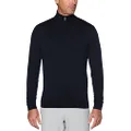 Callaway Men's Weather Series Thermal Merino Wool 1/4 Zip Golf Sweater, Dark Navy, Large