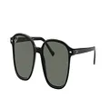 Ray-Ban RB2193 Leonard Square Sunglasses, Black/Green Polarized, 53 mm