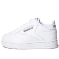 Reebok Men's Club C 85, Footwear White/Footwear White/Core Black, 8 US