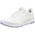 ECCO Women's Biom Hybrid 3 Boa Hydromax Water Resistant Golf Shoe, White opulent garden, 10 US