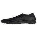 adidas Unisex Predator Accuracy.3 Turf Soccer Shoe, Black/Black/White, 13 US Men