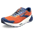 Brooks Men's Catamount 2 Trail Running Shoe, Firecracker/Navy/Blue, 12