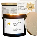 August 20th Birthdate Personalized Astrology Candle with Live Q&A | Reading for Your Birthday | Handmade Leo Candles | Unique Birthday Gifts for Women and Men