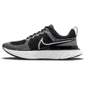 NIKE W React Infinity Run FK 2, Women's Running Shoes, Black, white, iron grey, 3.5 UK