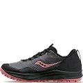Saucony Women's Peregrine 12 Gore Tex Trail Running Shoe, Charcoal/Shell, 8.5
