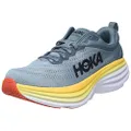 Hoka One Men's Bondi 8 Running Shoes, Goblin Blue Mountain Spring, 8 US