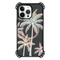CASETiFY Bounce Case for iPhone 15 Pro Max [6X Military Grade Drop Tested / 21.3ft Drop Protection/Compatible with Magsafe] - Modern Tropical Palm Tree Silhouette Transparent - Triple Black