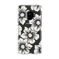 kate spade new york Protective Hardshell Case for Samsung Galaxy S9 - Multi Hollyhock Floral Clear/Cream with Stones