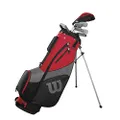 Wilson Golf Pro Staff SGI Half Set, Golf Club Set for Men, Right-Handed, Suitable for Beginners and Advanced, Steel, Red, WGG150007