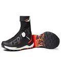 adidas Men's Terrex Agravic Tech Pro Trail Running Shoe, Core Black/Cloud White/Solar Red - 7.5 M US