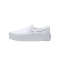 Vans Women's Ua Classic Slip-On Stackform Sneakers, Canvas True White, 7.5 Medium US