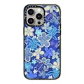 CASETiFY Impact Case for iPhone 15 Pro Max [4X Military Grade Drop Tested / 8.2ft Drop Protection/Compatible with Magsafe] - Flower Prints - Ocean Child by Blackbough Swim - Clear Black