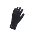 SEALSKINZ Anmer Waterproof All Weather Ultra Grip Knitted Glove Black Unisex Glove Large
