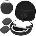 ProCase Travel Case for New AirPods Max (Case Only), Hardshell Headphone Case with Mesh Pocket, Alternative Carrying Case for AirPods Max and Other Accessories -Black