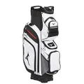 Mizuno BR-D4C Cart Bag, White-Black