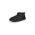 UGG Men's Classic Ultra Mini Fashion Boot, Black, 7