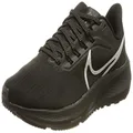Nike Women's Air Zoom Pegasus 39 Running Shoes, Black, black, reflect silver, 5.5 US