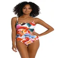 La Blanca Women's Standard Lingerie Mio One Piece Swimsuit, Multi//Floral Rhythm, 10