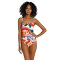 La Blanca Women's Standard Lingerie Mio One Piece Swimsuit, Multi//Floral Rhythm, 10