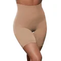 YITTY Nearly Naked Shaping Ultra High Waist Booty Lift Short, Moody Taupe, 5X