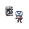 Funko 32686 Pop Marvel: Venom - Captain America Collectible Figure, Multicolor,Standard
