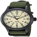 Timex Men's Expedition Scout 40 Watch, Green/Black/Cream, 40 mm, Classic