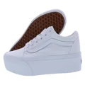 Vans Women's UA Old Skool Stackform Sneakers, True White, 6.5