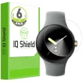 IQShield Screen Protector Compatible with Google Pixel Watch 2 (2023) / Google Pixel Watch (6-Pack)(Upgraded Version 2) Anti-Bubble Clear TPU Film