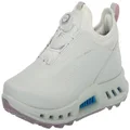 ECCO Women's Biom C4 Boa Gore-tex Waterproof Golf Shoe, White, 11-11.5