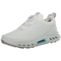 ECCO Women's Biom C4 Boa Gore-tex Waterproof Golf Shoe, White, 11-11.5