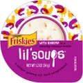 Purina Friskies Natural, Grain Free Wet Cat Food Complement, Lil' Soups With Shrimp in Chicken Broth - (8) 1.2 oz. Cups