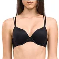 Calvin Klein Women's Perfectly Fit Geo Lace Lightly Lined Full Coverage Bra Bra, Black, 38C, 38C