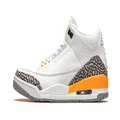 Nike Wmns Air Jordan 3 Retro Men's Basketball Shoes, White Black Laser Orange Cement Grey, 6.5 UK